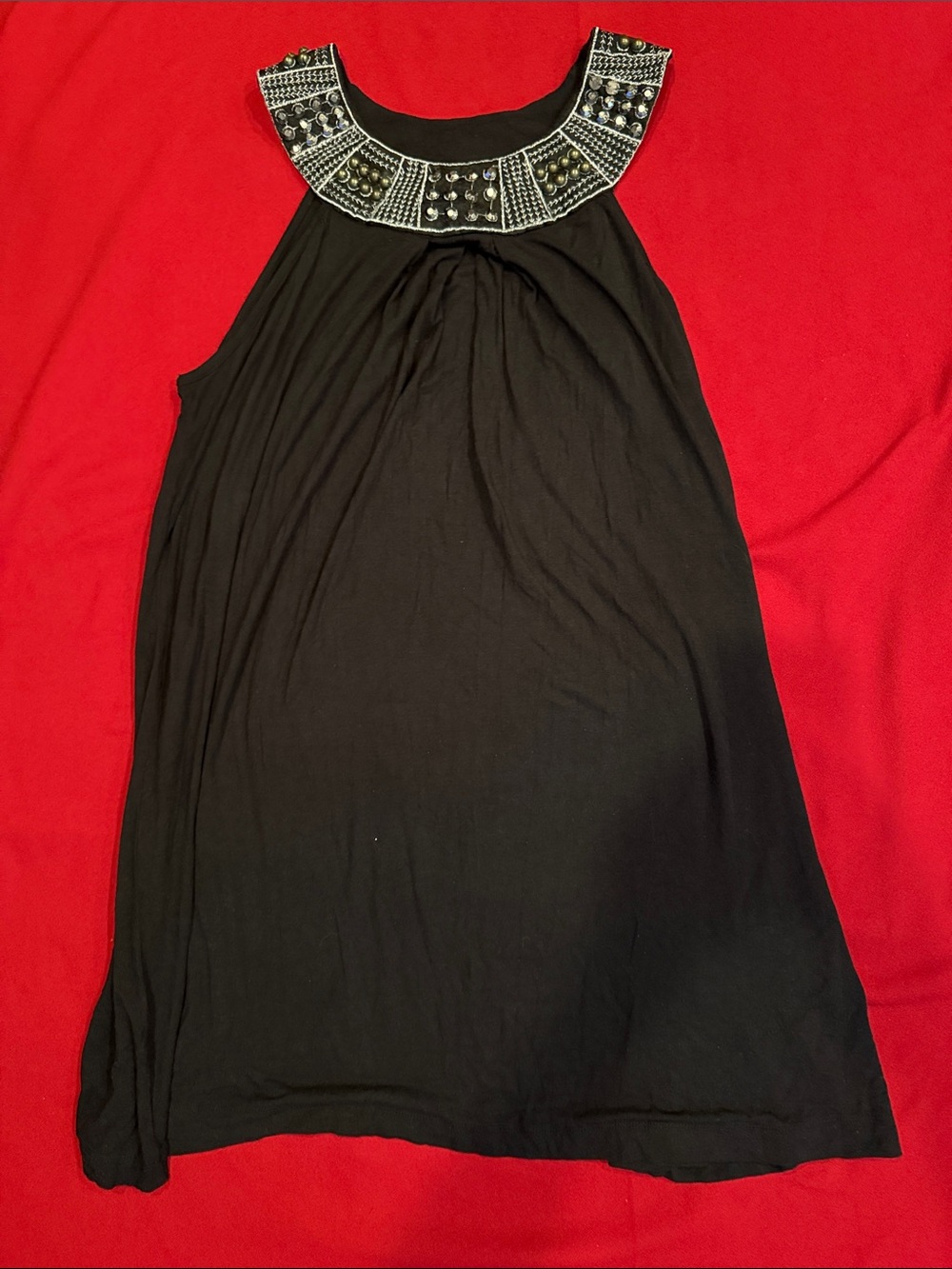 Dotti Black Beaded Halter Neck Dress or casual or beach